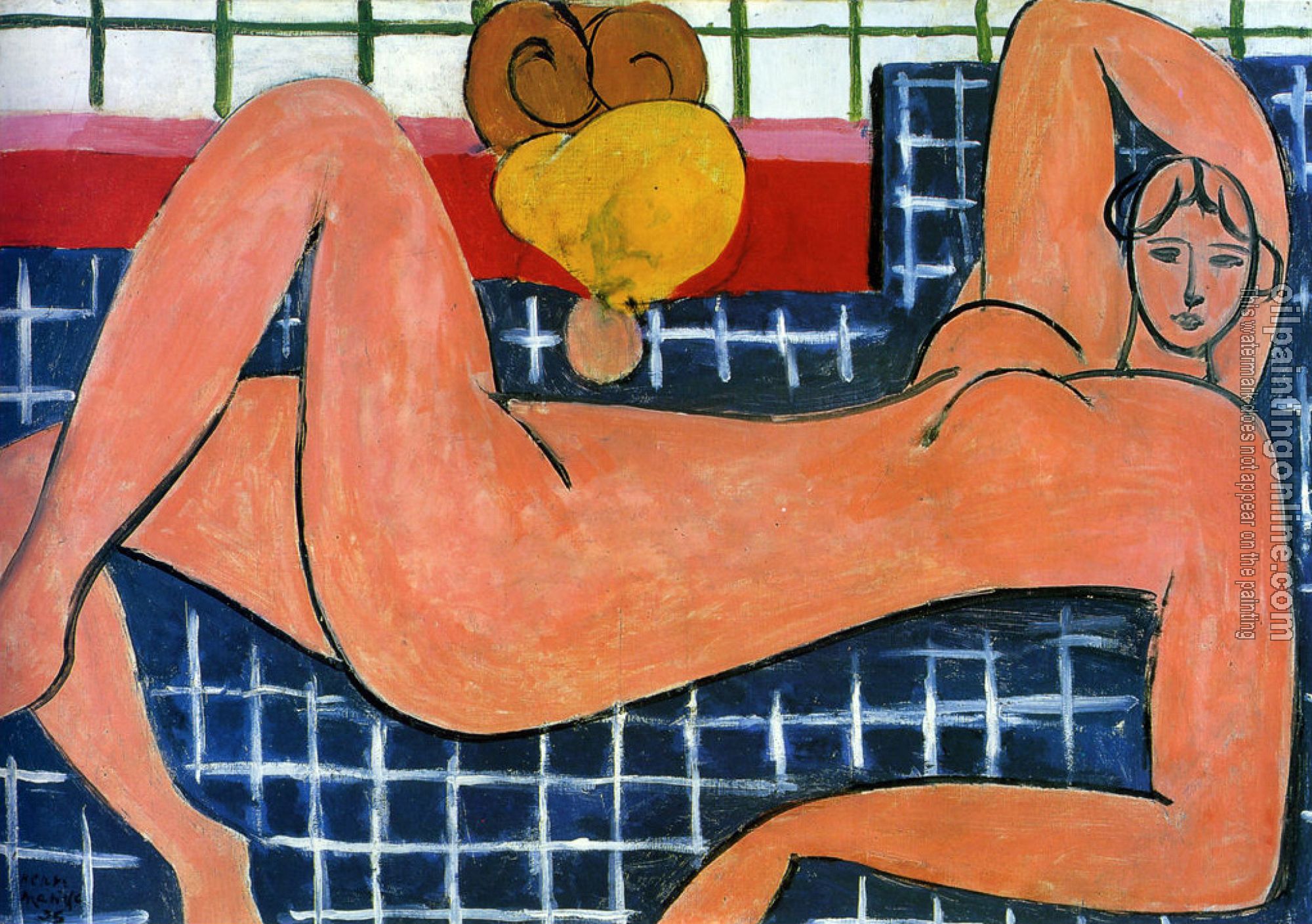 Matisse, Henri Emile Benoit - large reclining nude